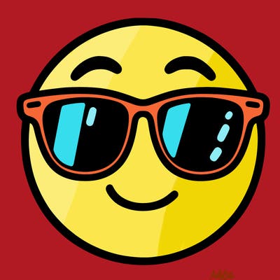 emoji with sunglasses