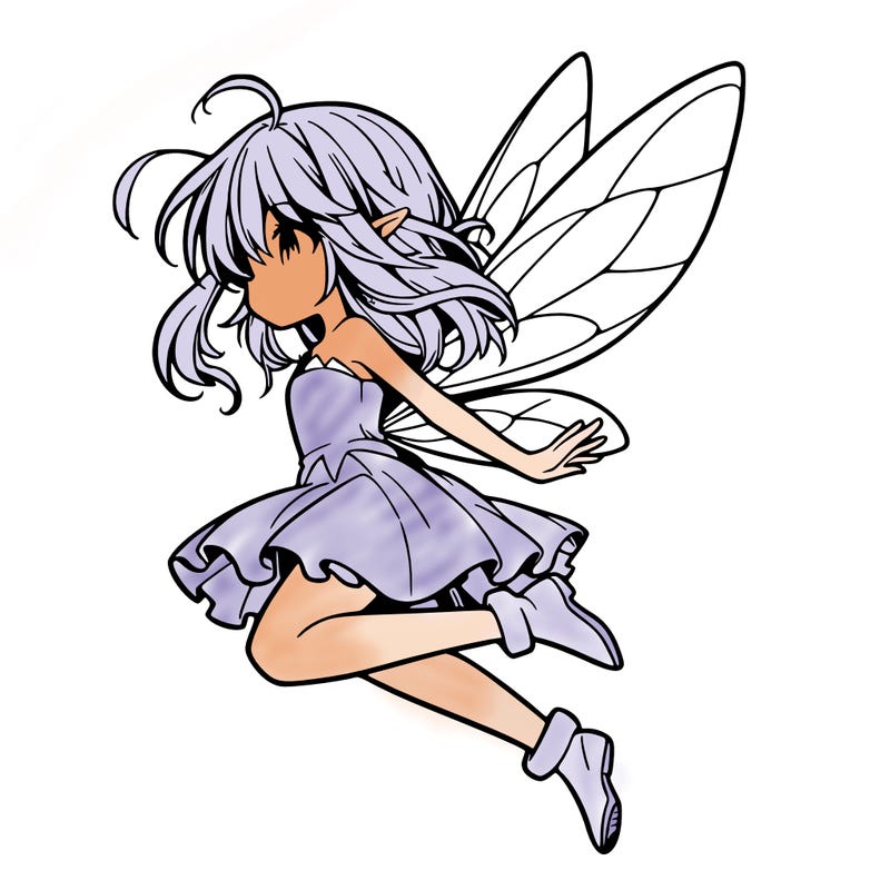 manga fairy flying