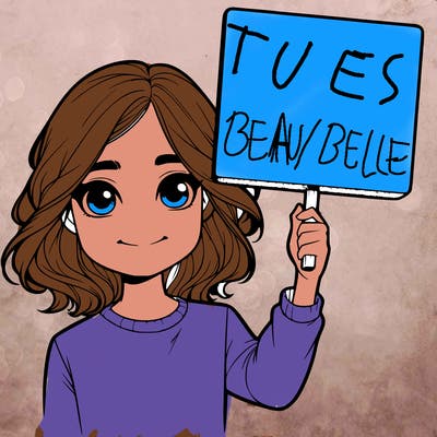 realistic girl holding up a sign