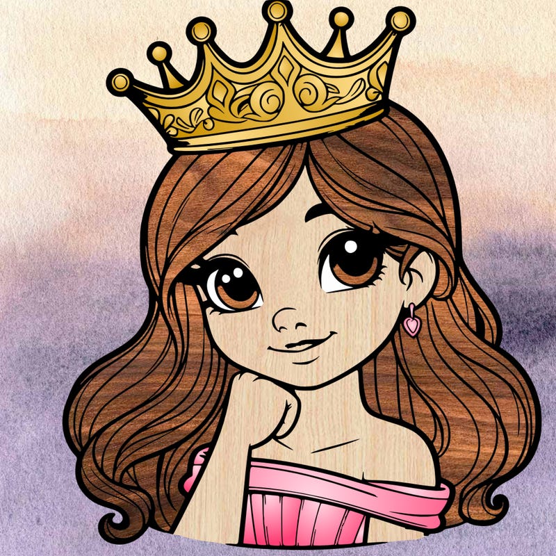 a realistic princess with a realistic crown