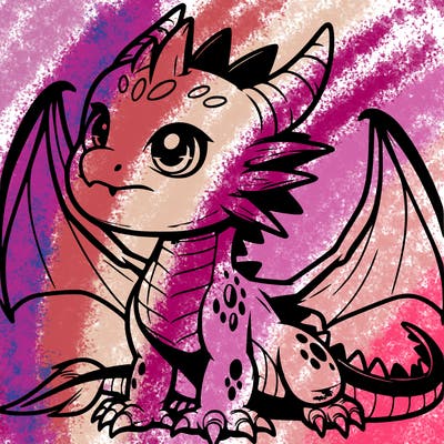 fierce baby night dragon