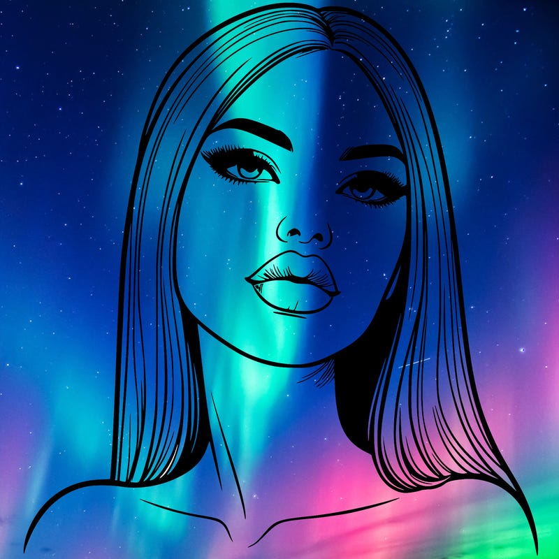 realistic woman with full lips