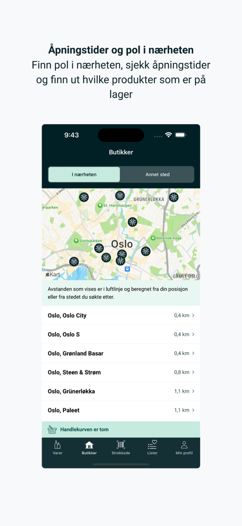 Vinmonopolet - Map view and list of nearby Vinmonopolet stores in Oslo