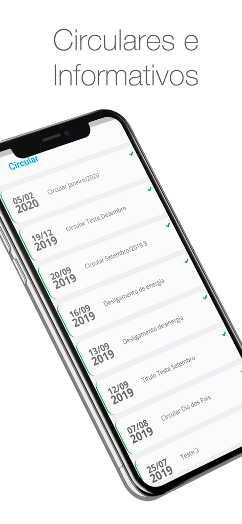 Intranet Mall - Mobile interface of the Intranet Mall app showing a list of administrative circulars and announcements for retail managers