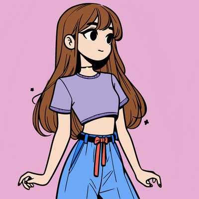 girl in a cute crop top