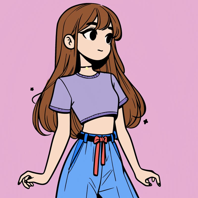 girl in a cute crop top