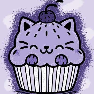 cat cupcake