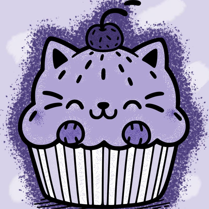 cat cupcake