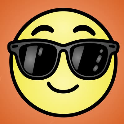 emoji with sunglasses