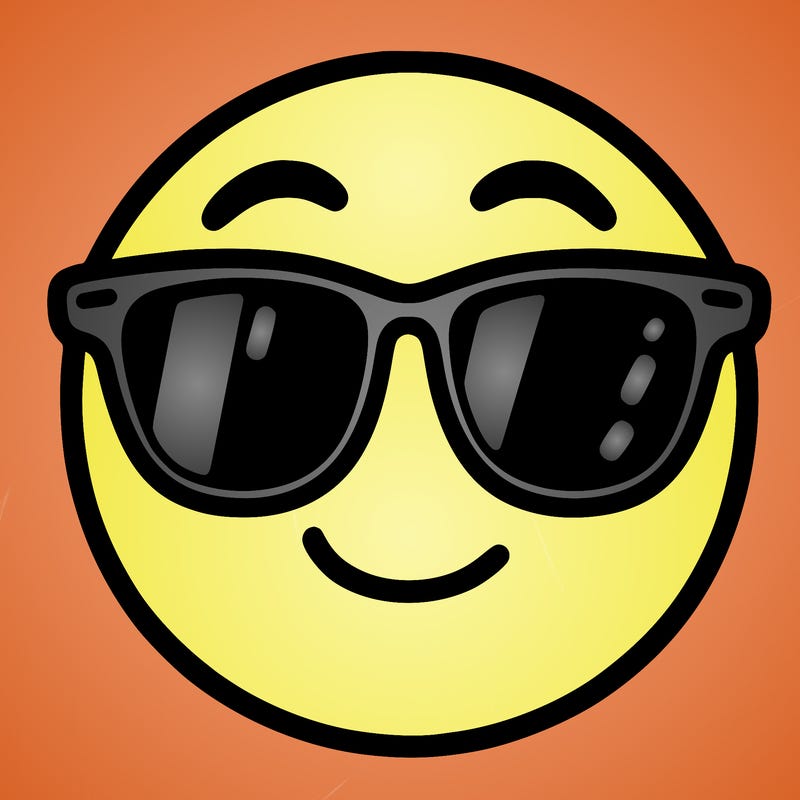 emoji with sunglasses