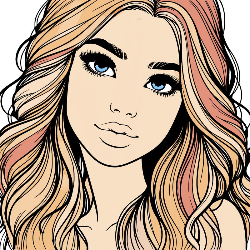 beautiful realistic girl