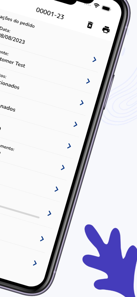Nooty – Clients & Estimates - Nooty app interface displaying business estimate details and client information on an iPhone screen