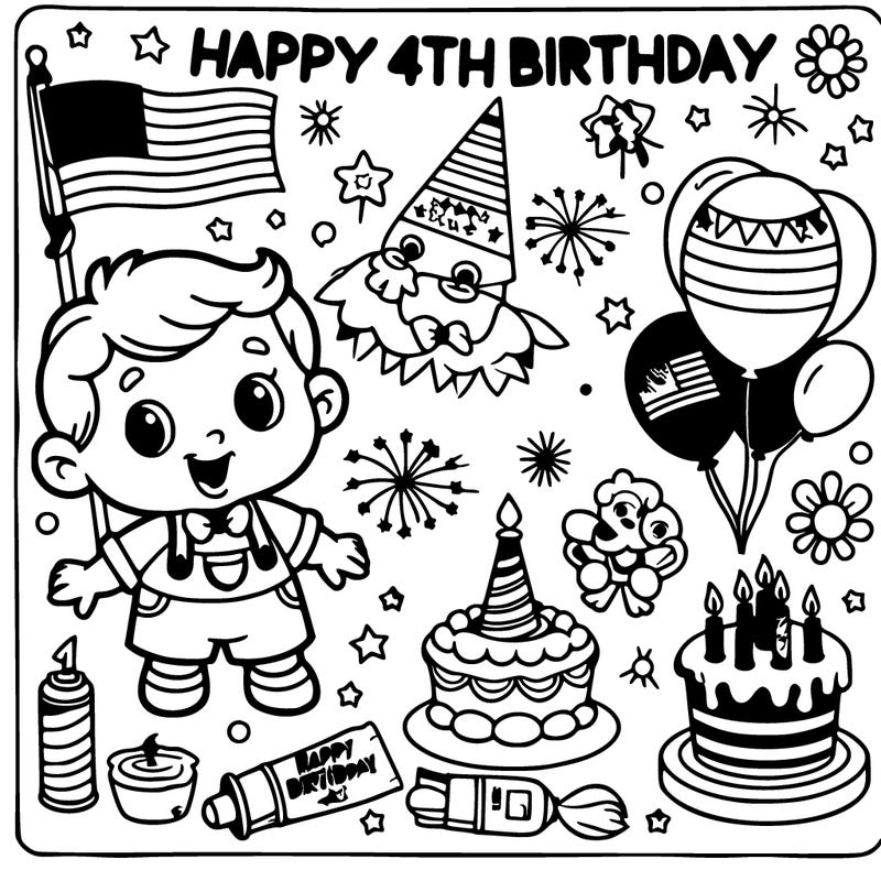 4th of july happy birthday