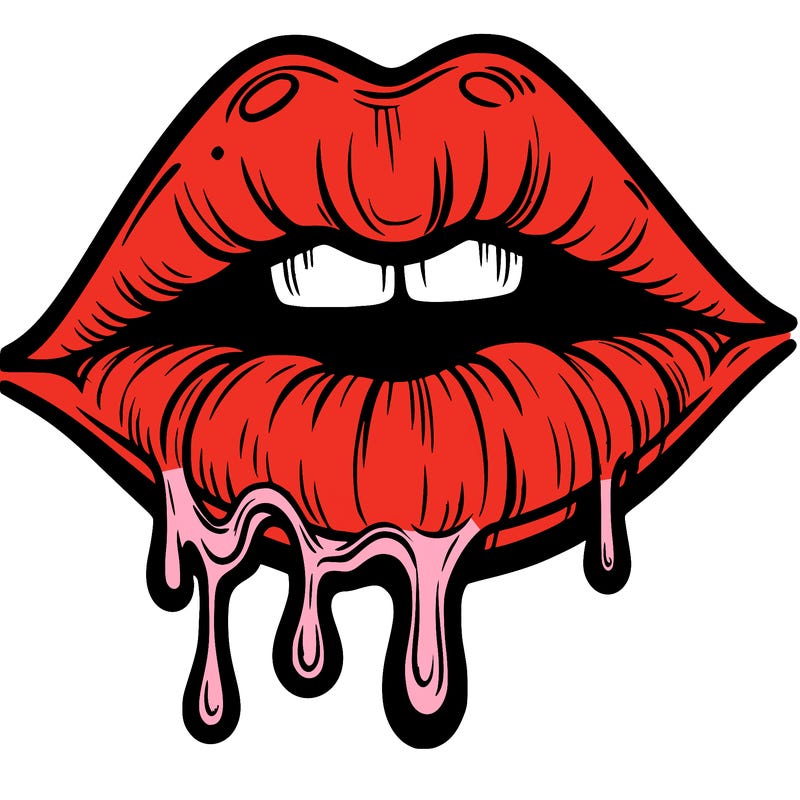 lips that look realistic and drip