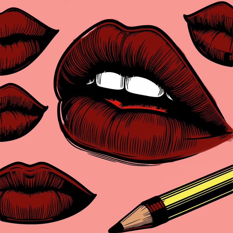 realistic  lips