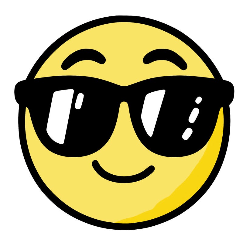 emoji with sunglasses