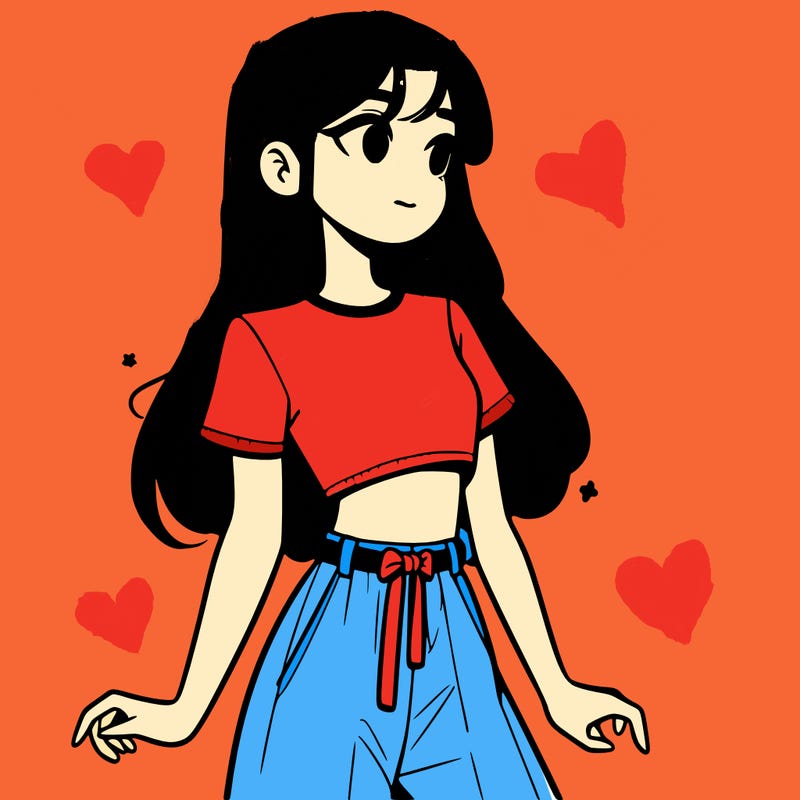 girl in a cute crop top