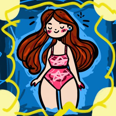 girl in swimsuit