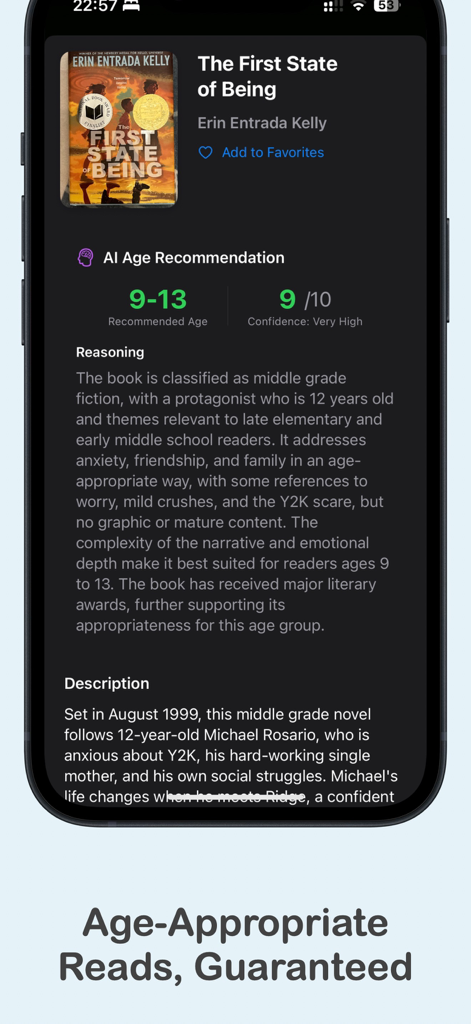 BookLens: Age-Right Books - Recomendación de edad y análisis de libros impulsados por IA en la aplicación BookLens.