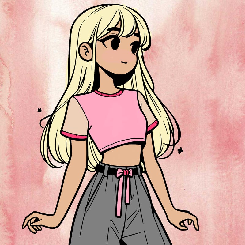 girl in a cute crop top