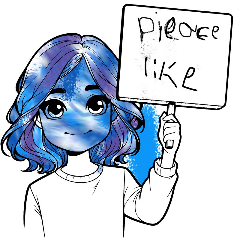 realistic girl holding up a sign