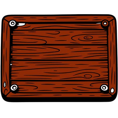 a rectangular wooden board