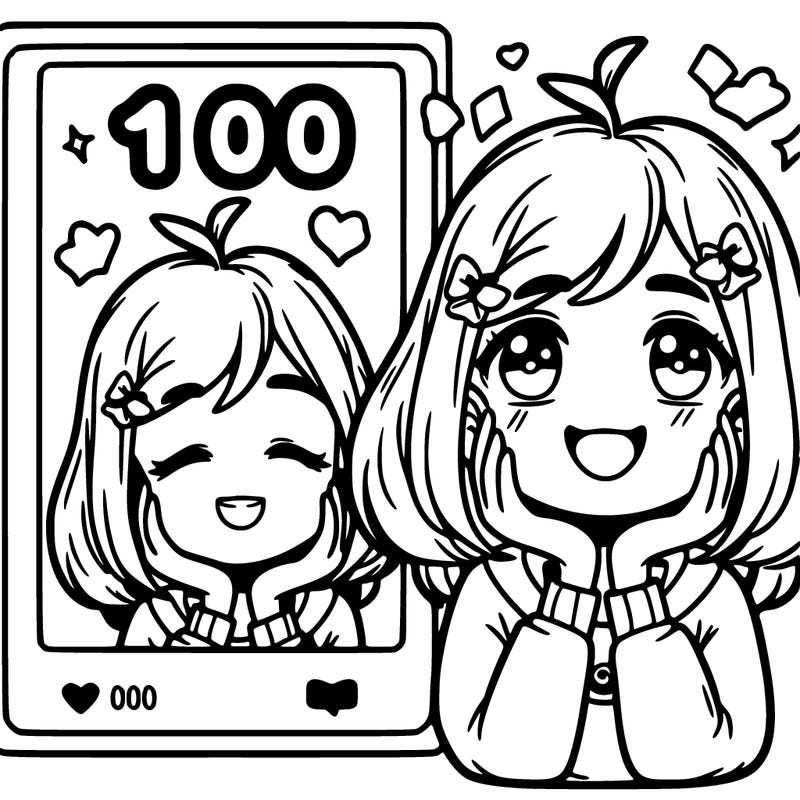 girl asking for 100 likes please