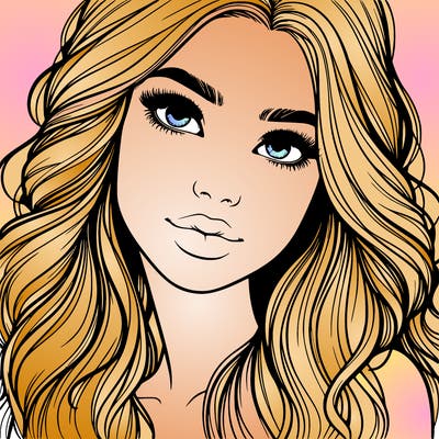 beautiful realistic girl