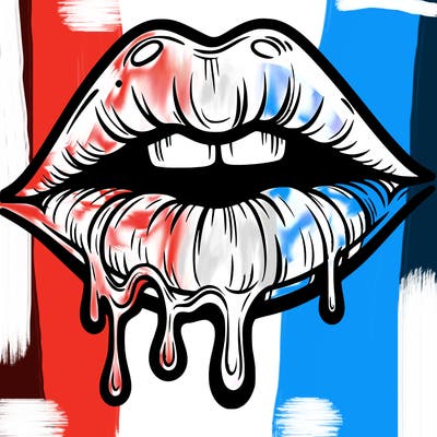 lips that look realistic and drip