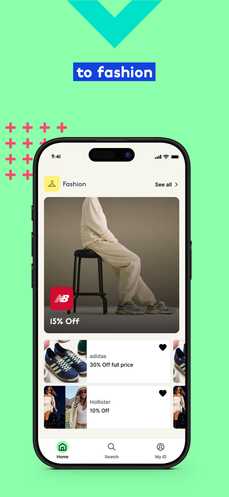 UNiDAYS: Student Discount App - UNiDAYS app interface showing student discounts for fashion brands like New Balance and Adidas.