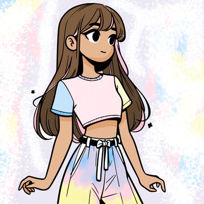 girl in a cute crop top