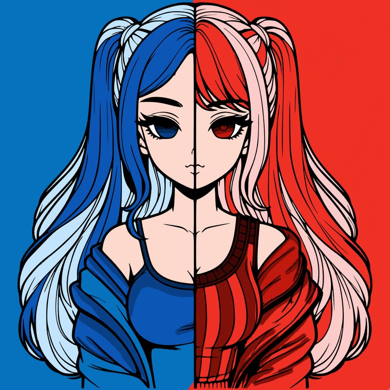 realistic girl split