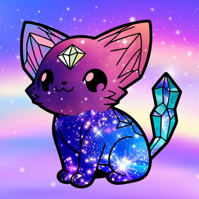 crystal kitten