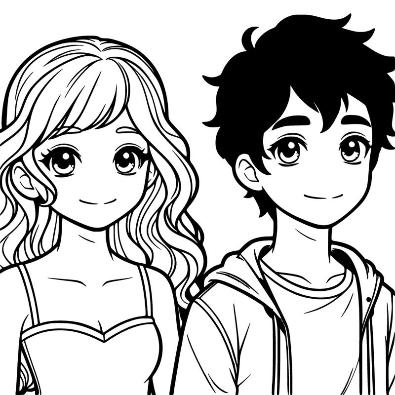 teenage girl and boy
