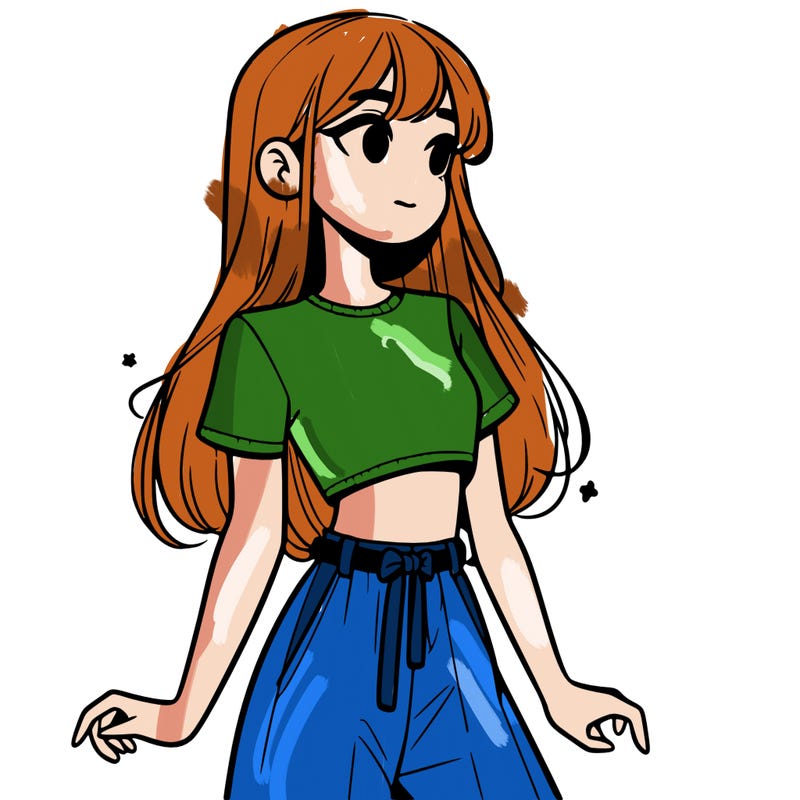 girl in a cute crop top