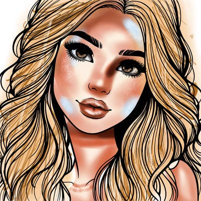 beautiful realistic girl