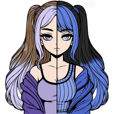 realistic girl split