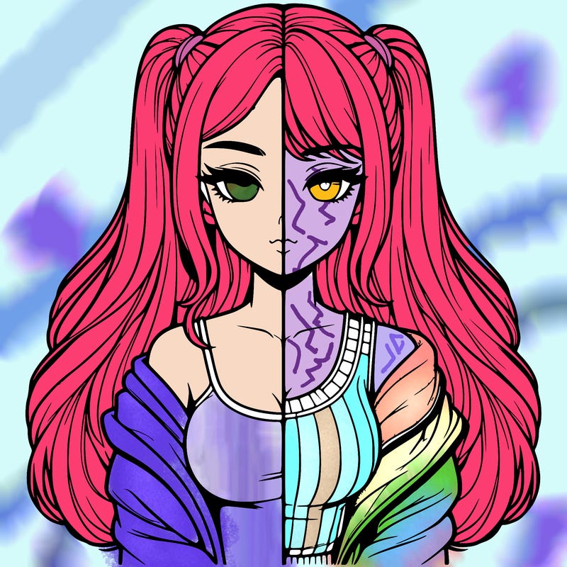 realistic girl split