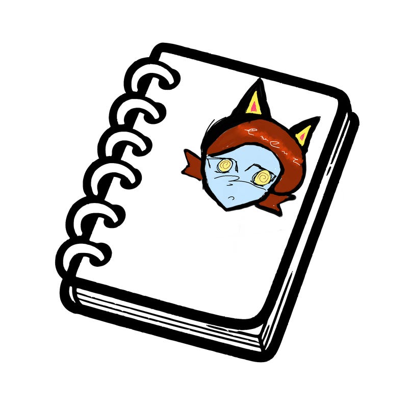 blank note book