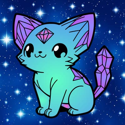 crystal kitten