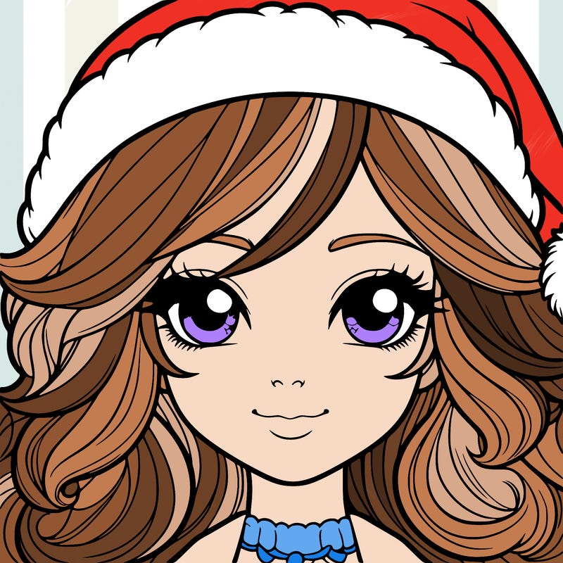 realistic christmas girl
