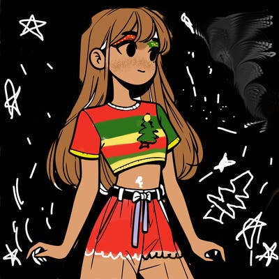 girl in a cute crop top