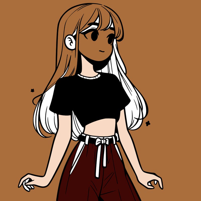 girl in a cute crop top