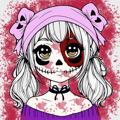 realistic girl halloween