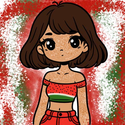 girl in a cute crop top