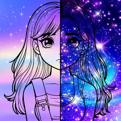 realistic girl split