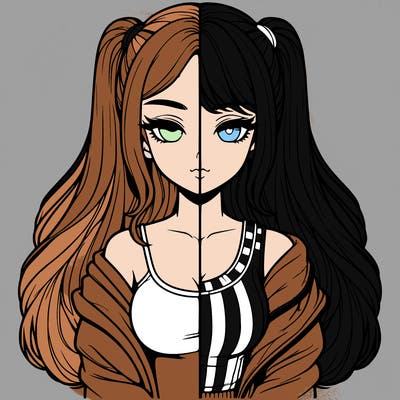 realistic girl split