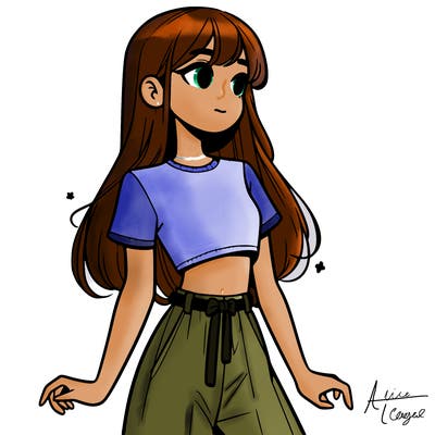 girl in a cute crop top