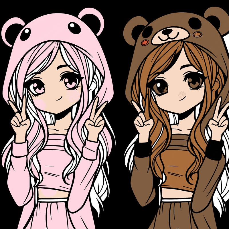 teen girl in animal costume