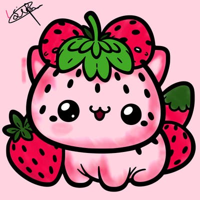 strawberry cat